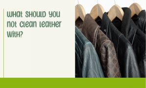What should you not clean leather with